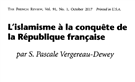 Letter Criticizing Islamophobia and Lack of Scholarly Merit of Article Published in The French Review