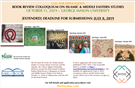[CFA-Extended Deadline] Third Annual Graduate Student Book Review Colloquium on Islamic and Middle Eastern Studies at GMU | October 11, 2019