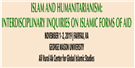 Tomorrow at GMU! Islam and Humanitarianism: Interdisciplinary Inquiries on Islamic Forms of Aid – 1-2 November 2019
