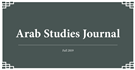Medicine and Health in the Modern Middle East and North Africa