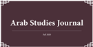 Arab Studies Journal Announces Fall 2020 Issue: Editor’s Note and Table of Contents 