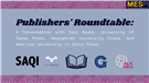 Publishers' Roundtable: A Conversation with American University in Cairo Press, University of Texas Press, Georgetown University Press, and Saqi Books