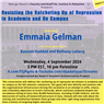 Resisting the Ratcheting Up of Repression in Academia and On Campus Featuring Emmaia Gelman (4 September)