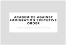 Press Release and Petition: Academics Denounce Trump's Executive Order on Immigration