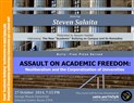 Assault on Academic Freedom: Neoliberalism and the Corporatization of Universities, Live Stream Event with Steven Salaita (27 October 2014 at GMU)