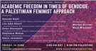 Gaza in Context — Academic Freedom in Times of Genocide: A Palestinian Feminist Approach (14 June)