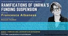 Gaza in Context: A Collaborative Teach-In Series — Ramifications of UNRWA's Funding Suspension with Francesca Albanese (4 February)