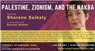 Gaza in Context: A Collaborative Teach-In Series — Palestine, Zionism, and the Nakba with Sherene Seikaly (23 January)