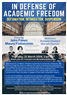 In Defense of Academic Freedom: Defamation, Intimidation, and Suspension (21 March)