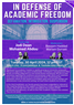 In Defense of Academic Freedom: Defamation, Intimidation, Suspension Part 3 (30 April)