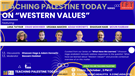Teaching Palestine Today: On "Western Values" (3 October 2025)