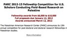 Call for Applicants: 2012-13 PARC Fellowship for Field-Based Research on Palestine