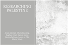 Booklet Announcement: Researching Palestine 