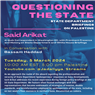 Questioning the State: State Department Briefings on Palestine with Said Arikat (5 March)