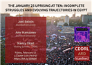 LIVE EVENT - The January 25 Uprising at Ten: Incomplete Struggles and Evolving Trajectories in Egypt