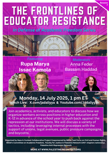 In Defense of Academic Freedom: The Frontlines of Educator Resistance (14 July)