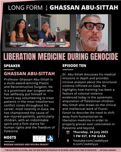Long Form Podcast Episode 10: Liberation Medicine during Genocide with Ghassan Abu-Sittah