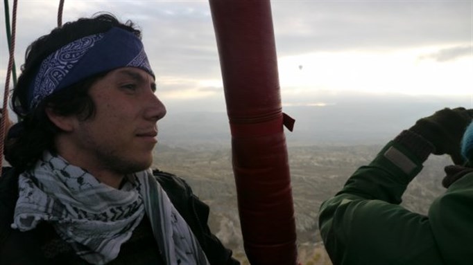 [Syrian filmmaker Bassel Shahade in Turkey.]