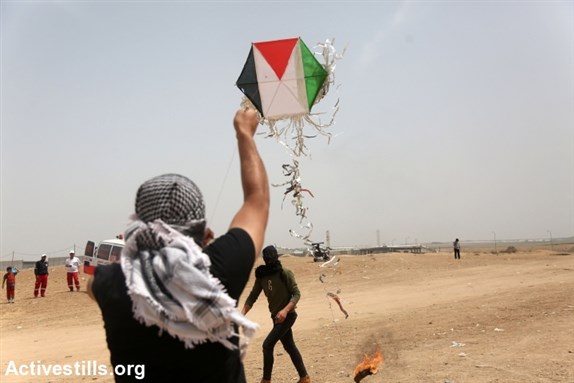 [Great March of Return protest, Gaza Strip, 20 April 2018. Image by Activestills, via Flickr.]