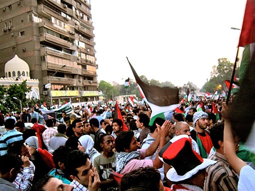 A Free Palestine Protest in Cairo, via Wikimedia Commons