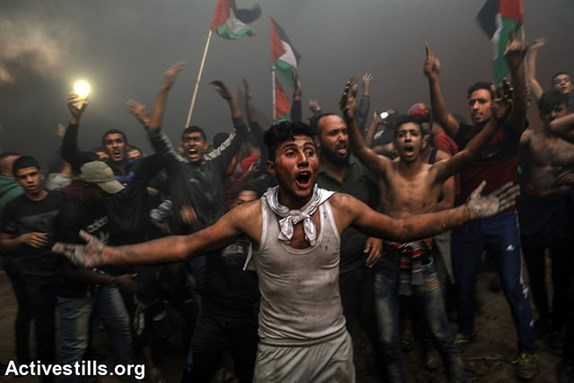 [Great March of Return Protest, Gaza Strip, 26 October 2018. Image by Activestills, via Flickr.]
