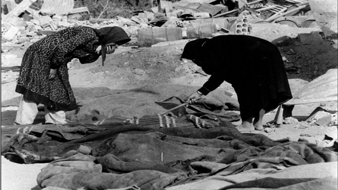 An image of the Sabra and Shatila Massacre. Image source unknown.