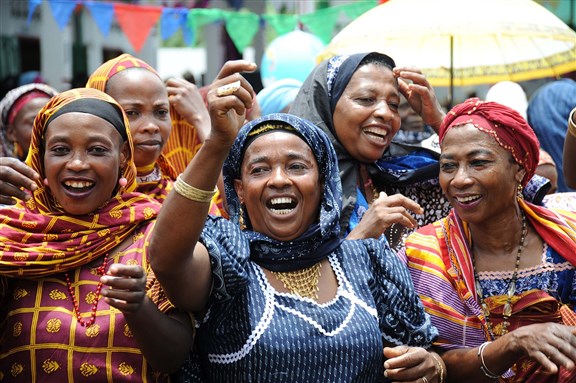 Women of the Comoros Islands, via Wikimedia Commons
