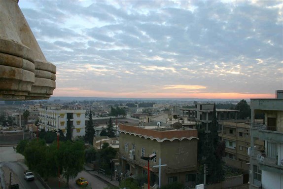 Rooftops in Raqqa, via Wikimedia Commons