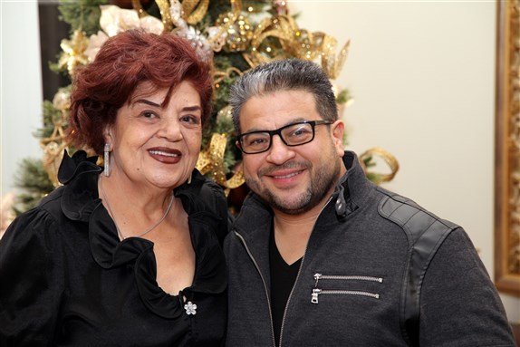 Asmahan Haddad with her son Bassam.
