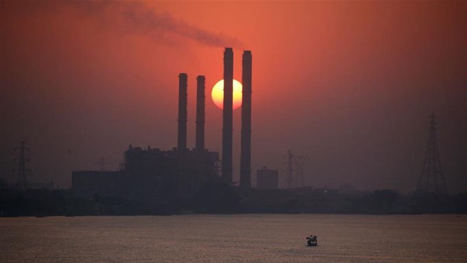 South Cairo Electricity Distribution Company's power station by the river Nile in Cairo (Reuters)