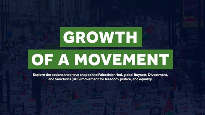 Visualizing Palestine: Growth of a Movement Interactive Visualization
