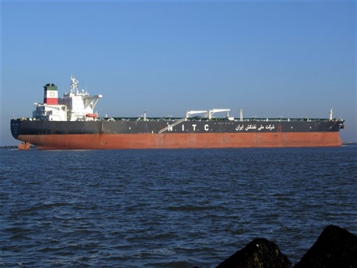 Iranian oil tanker. Image by Alf van Beem via Wikimedia Commons.