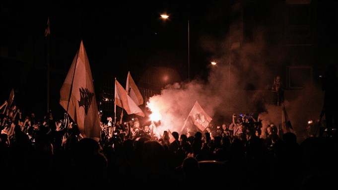 A image of the October 2019 Protests in Lebanon. Photo by Kevin Boueri..