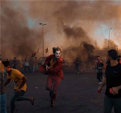   [الجوكر في مظاهرات بغداد]