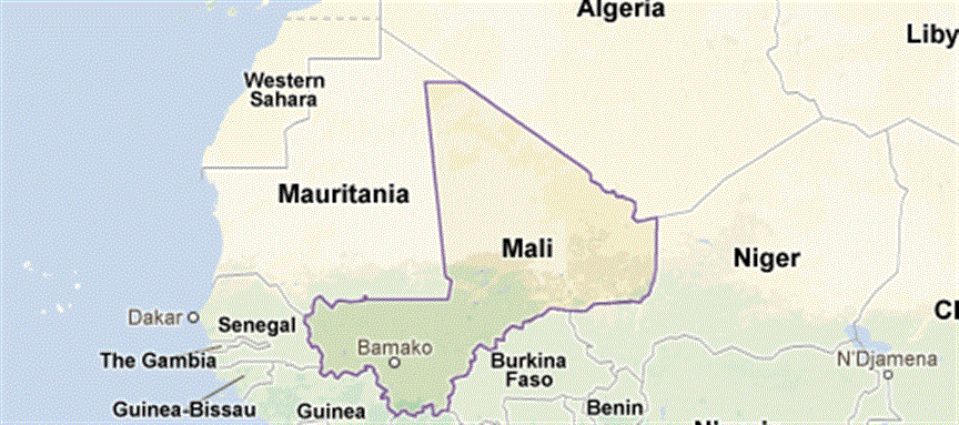 [Map of West Africa. Image from News Click.]