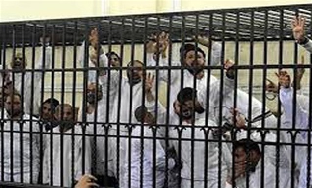 Trial of Muslim Brotherhood Members (Photo via Egypt Today)