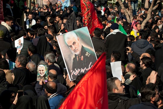 Funeral of Qassem Suleimani in Tehran (7 January 2020). Image by saeediex via Shutterstock.