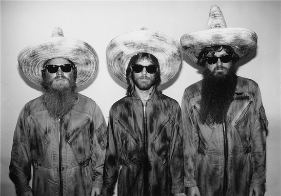ZZ Top in the 1970s. Image via zztop.com.