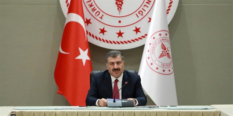 Turkey’s Minister of Health Fahrettin Koca updating the public on the fight against the Coronavirus. Source: T.C. Sağlık Bakanlığı