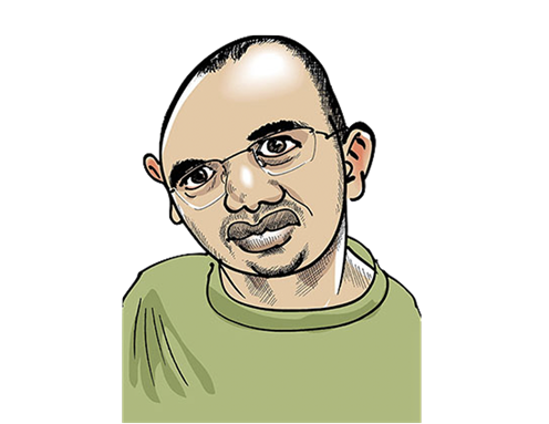 Drawing of Emad Hajjaj