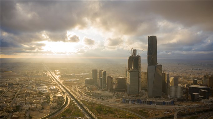 King Abdullah Financial Center in Riyadh, Saudi Arabia 2019/5 via Shutterstock