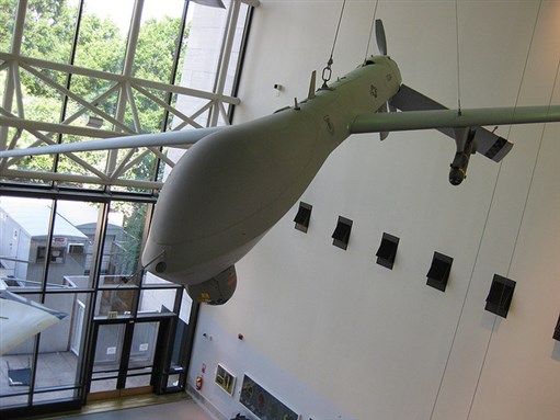 [A Predator drone akin to those in service over Yemen, Afghanistan, and Pakistan. Image by Ryo Chijiiwa.]