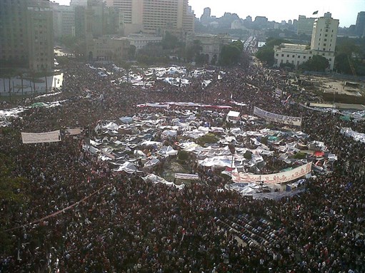 [8 February 2011, Tahrir Square, Cairo. Photo by Mona via Flickr]