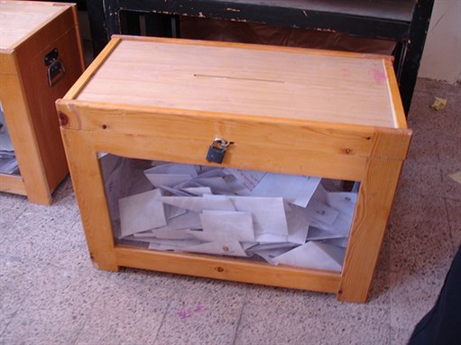 [A ballot box. Image originally posted to Flickr by Zeinab Mohamed.]