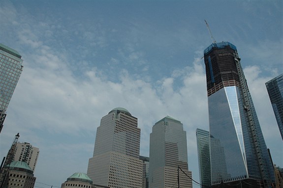 [Ground Zero in New York City. Image originally posted to Flickr by Al Jezeera English.] 