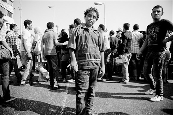 [Maspero protester. Image originally posted to Flickr by Hossam el-Hamalawy.]