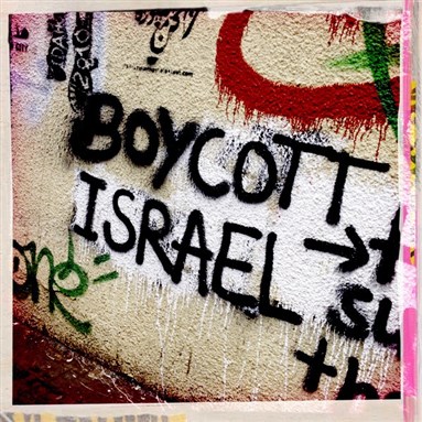 [Boycott Israel. Image by Helga Tawil Souri via Flickr]