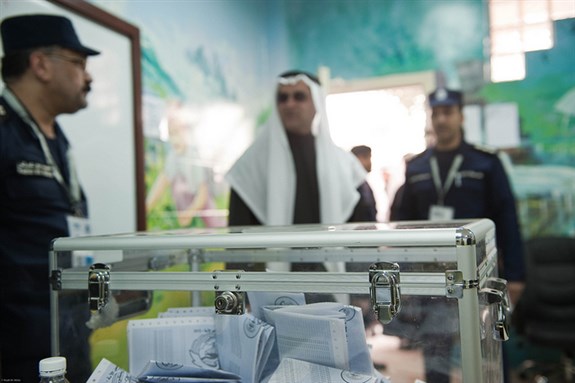 [A polling station in Kuwait City, February 2012. Image from Flickr/Kuwaitelections2012]