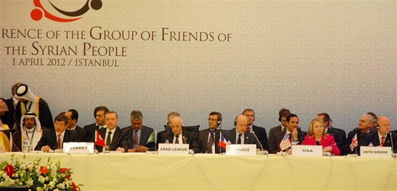(Second Conference of the Group of Friends of the Syrian People at the Istanbul Congress Center, Turkey, April 1, 2012. Image by US State Department/ Public Domain.)
