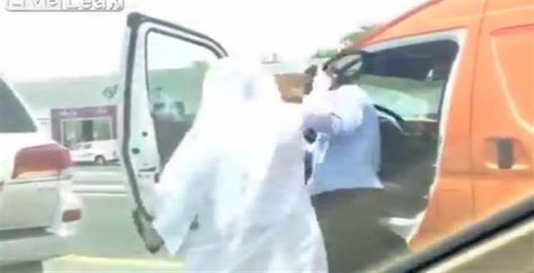 [Emirati beating Indian expat. Image from arabianbusiness.com]